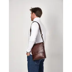 Кожаная сумка через плечо мужская офисная Ryff Ryder