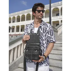 Сумка мужская на плечо из натуральной кожи Ryff Ryder