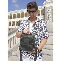 Сумка мужская на плечо из натуральной кожи Ryff Ryder