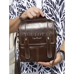 Сумка мужская на плечо из натуральной кожи Ryff Ryder