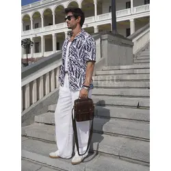 Сумка мужская на плечо из натуральной кожи Ryff Ryder