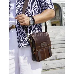 Сумка мужская кросс-боди из натуральной кожи Ryff Ryder