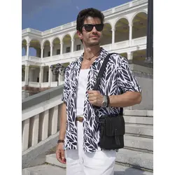 Сумка мужская через плечо из натуральной кожи Ryff Ryder черная