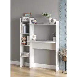 Стол письменный компьютерный школьный с полками и стеллажом