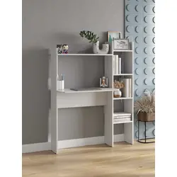 Стол письменный компьютерный школьный с полками и стеллажом