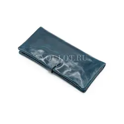 Кошелек женский кожаный Briefcase синий