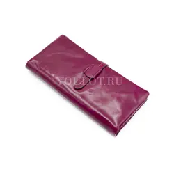 Женский кошелек из натуральной кожи Briefcase розово-пурпурный
