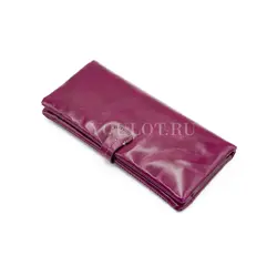 Женский кошелек из натуральной кожи Briefcase розово-пурпурный