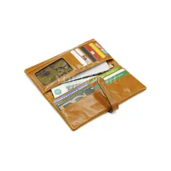 Кошелек женский из натуральной кожи светло-коричневый