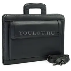 Папка-портфель для документов А4 Briefcase 2881-01 BLACK с ручками