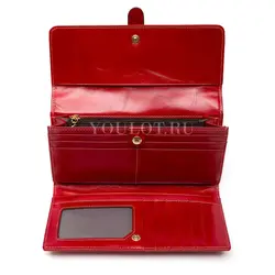 Женский кошелек для денег и карточек из натуральной кожи Briefcase