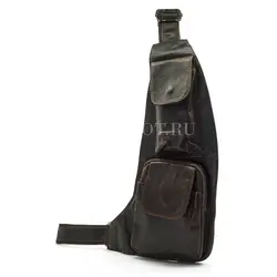 Сумка через плечо из натуральной кожи Briefcase 3023# в кофейном цвете