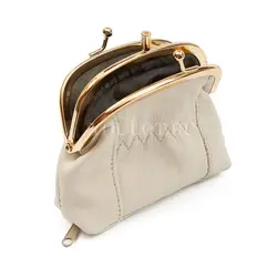 Кошелек женский мини Briefcase 391242/0 кожаный с монетницей белый