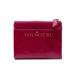 Маленький кошелек женский Briefcase кожаный розовый