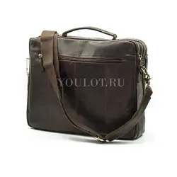 Мужской кожаный портфель Briefcase 7120# с плечевым ремнем