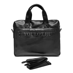Портфель ​мужской Briefcase 8658-5# Black для ноутбука и документов из искусственной кожи