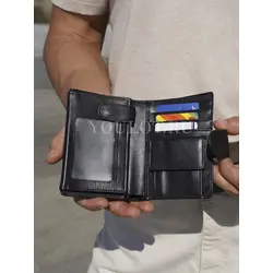 Мужское портмоне Briefcase 9050 BL из натуральной кожи