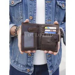 Портмоне мужское для денег и карт кожаное Briefcase 9050 BR