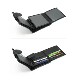 Недорогой мужской кошелек Briefcase 9051 из натуральной кожи для денег и карт