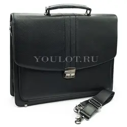 Классический портфель Briefcase ​C003-01 BLACK для документов с замком