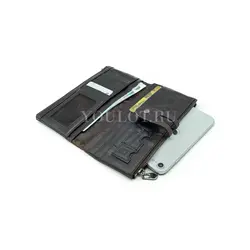 Кошелек для денег женский Briefcase коричневый