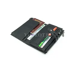 Кошелек женский Briefcase для денег и документов черный