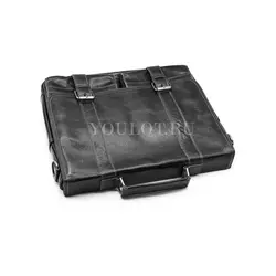 ​Портфель мужской кожаный Briefcase MB074 Black для документов и гаджетов