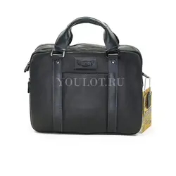 Мужской кожаный портфель Ruff Ryder 1810 для работы и повседневного использования