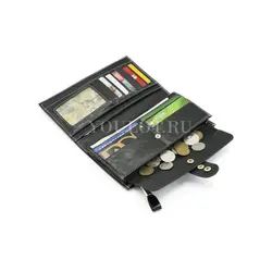 Кошелек женский из натуральной кожи Briefcase черный