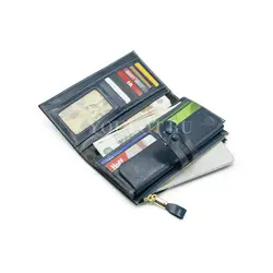 Кошелек женский из натуральной кожи Briefcase синий