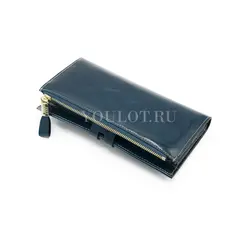 Кошелек женский из натуральной кожи Briefcase синий