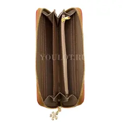 Кошелек женский Briefcase с рисунком кожаный