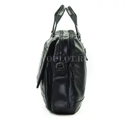Мужской кожаный портфель Briefcase СМ1\Г BLACK (1) для документов и ноутбука