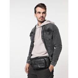 Сумка через плечо, бананка из натуральной кожи Ruff Ryder