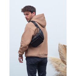 Сумка через плечо, бананка из натуральной кожи Ruff Ryder