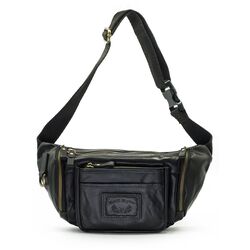 Сумка через плечо, бананка из натуральной кожи Ruff Ryder