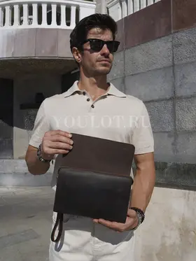 Клатч мужской из натуральной кожи 7265, кошелек - портмоне