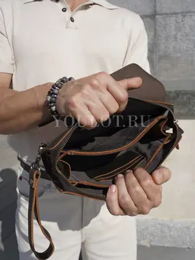 Клатч мужской из натуральной кожи 7265, кошелек - портмоне