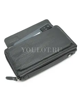 Клатч мужской кожаный Briefcase 9043BL для телефона