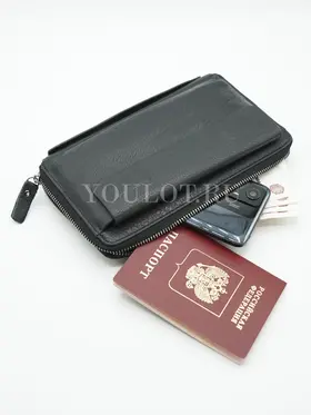 Клатч мужской кожаный Briefcase 9043BL для телефона