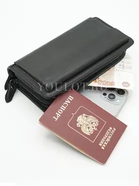 Клатч мужской Briefcase 9069-1 из натуральной кожи для телефона и документов