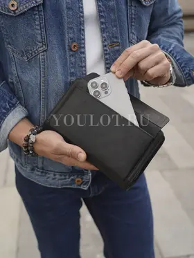 Клатч мужской Briefcase 9069-1 из натуральной кожи для телефона и документов