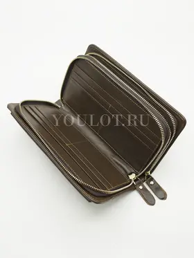 Клатч мужской Briefcase 9069 для телефона и паспорта кожаный коричневый