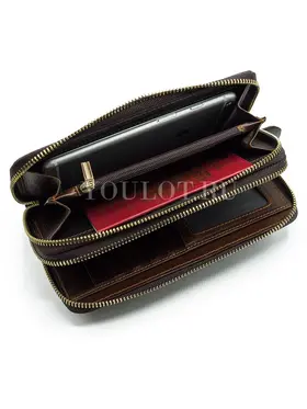 Клатч мужской кожаный Briefcase 9315 с двумя молниями