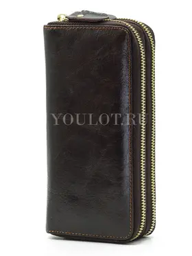 Клатч мужской кожаный Briefcase 9315 с двумя молниями