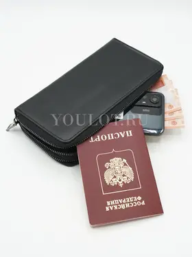 Клатч из натуральной кожи Briefcase B1003, кошелек - портмоне