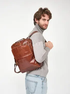 Рюкзак мужской из натуральной кожи Briefcase для ноутбука 15" и документов A4