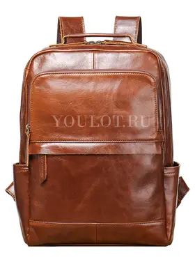 Рюкзак мужской из натуральной кожи Briefcase для ноутбука 15" и документов A4