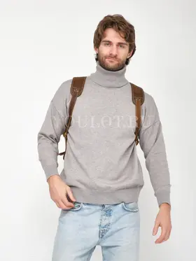 Рюкзак мужской из натуральной кожи для ноутбука 15" и документов A4