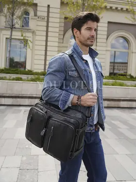 Сумка-рюкзак Briefcase 432, трансформер из натуральной кожи
